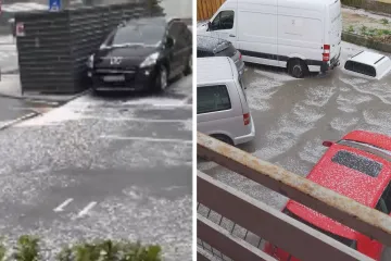 Jako nevrijeme s tučom pogodilo dijelove Hrvatske, stižu snimke: 'Horor, zamračilo se'