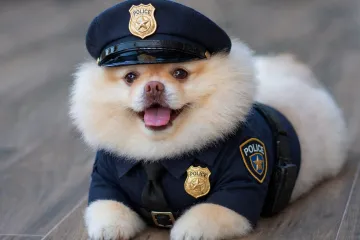 Neodoljivi pomeranac primljen u policiju! Snimke potvrđuju da je s punim pravom dobio značku