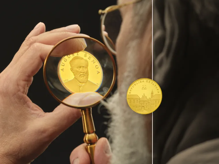 August &Scaron;enoa na kovanicama koje čuvaju književno nasljeđe