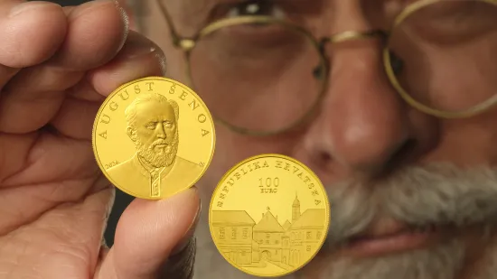 August &Scaron;enoa na kovanicama koje čuvaju književno nasljeđe