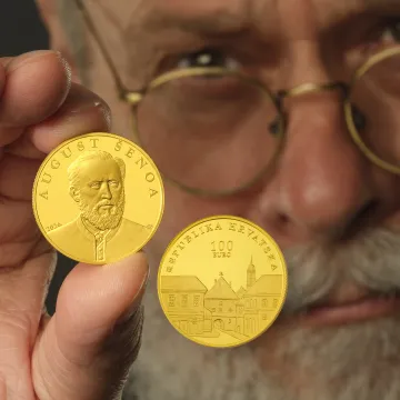 August &Scaron;enoa na kovanicama koje čuvaju književno nasljeđe