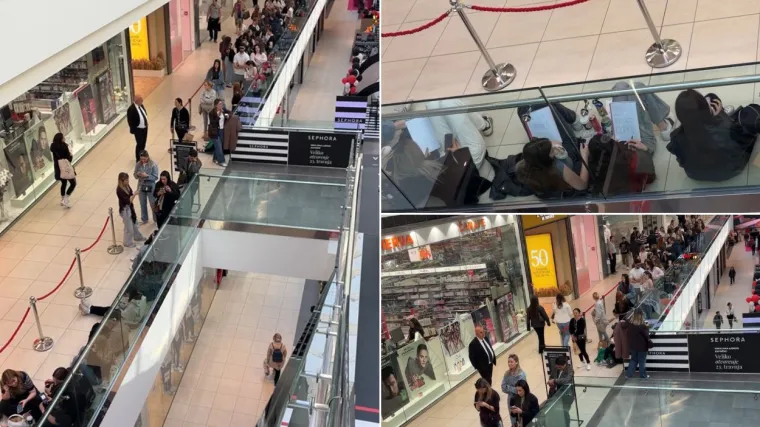 Beauty groznica u Zagrebu: Ovakve prizore dugo niste vidjeli, svi žele prvi ući u Sephoru