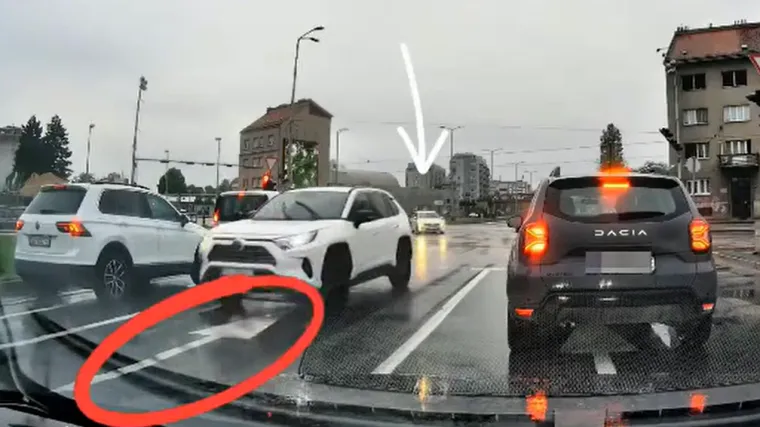 Nevjerojatna snimka kod Vjesnika, pogledajte &scaron;to su napravila dva vozača: 'Kaj je s glavama?'