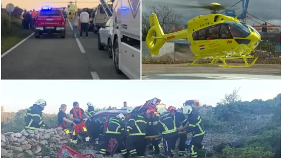 Trudnica zarobljena u smrskanom autu, vatrogasci rezali vrata, izvukli je kroz 'bunker'