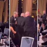 Trenuci panike i kaosa: Trumpa odvuklo osiguranje, u jednom trenutku je pao - objavljena snimka