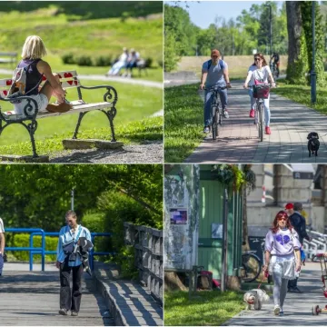 Sunce izmamilo Karlovčane: Građani pohrlili na ulice grada, pogledajte tko je sve bio