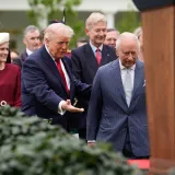 Trump zbija &scaron;ale na primanju kralja: 'Moja majka je bila zaljubljena u Charlesa'