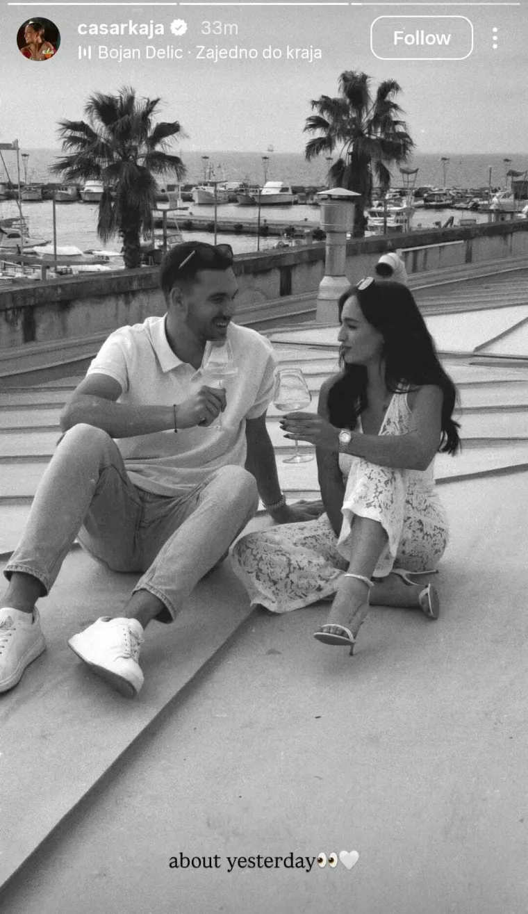 Karlo i Kaja pr&scaron;te od ljubavi: Romantičan zalazak sunca na moru očarao sve