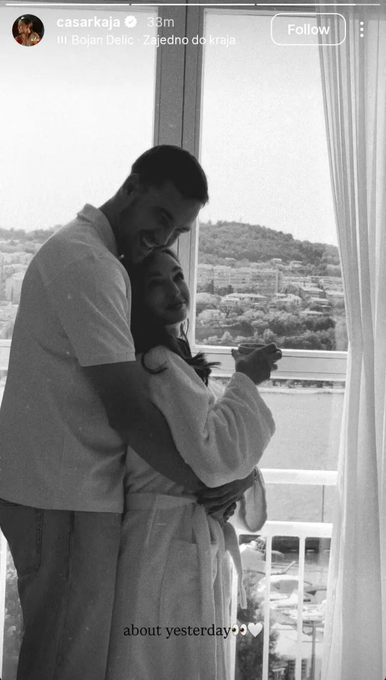 Karlo i Kaja pr&scaron;te od ljubavi: Romantičan zalazak sunca na moru očarao sve