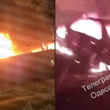 Ključna luka u plamenu: Rusi napali usred noći, objavljene snimke buktinje