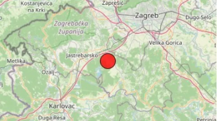 Slab potres uznemirio dio Zagrepčana: 'O da, kratko se osjetio'