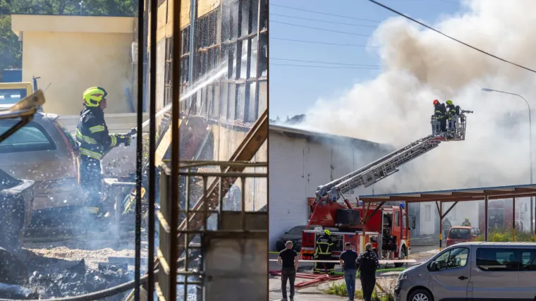 Veliki požar u Istri! Buknulo u skladi&scaron;tu protupožarnih aparata: 'Čuli smo detonacije'