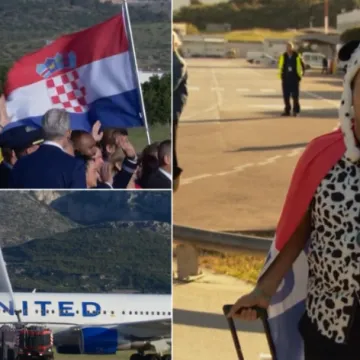 U Split sletio prvi izravni avion iz New Yorka: Pogledajte spektakularan doček na pisti