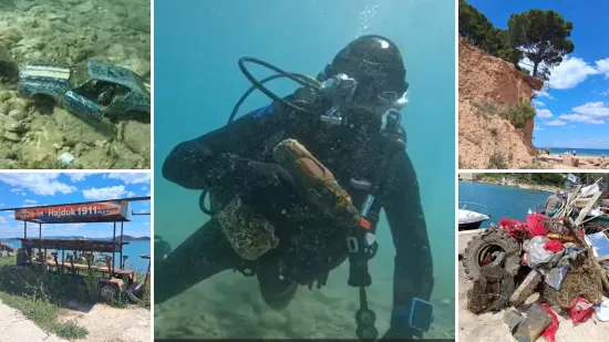 Turisti slikaju bor koji visi u zraku, malo dalje u moru? Bu&scaron;ilica, autić, zimske i ljetne gume...