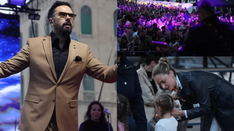 Petar Gra&scaron;o raspjevao Splićane na Rivi: Sve su vjerno pratile Hana i malena Alba