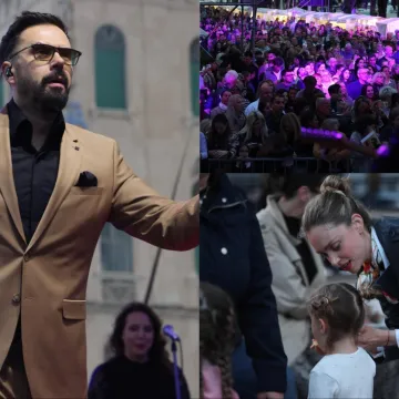 Petar Gra&scaron;o raspjevao Splićane na Rivi: Sve su vjerno pratile njegove Hana i malena Alba
