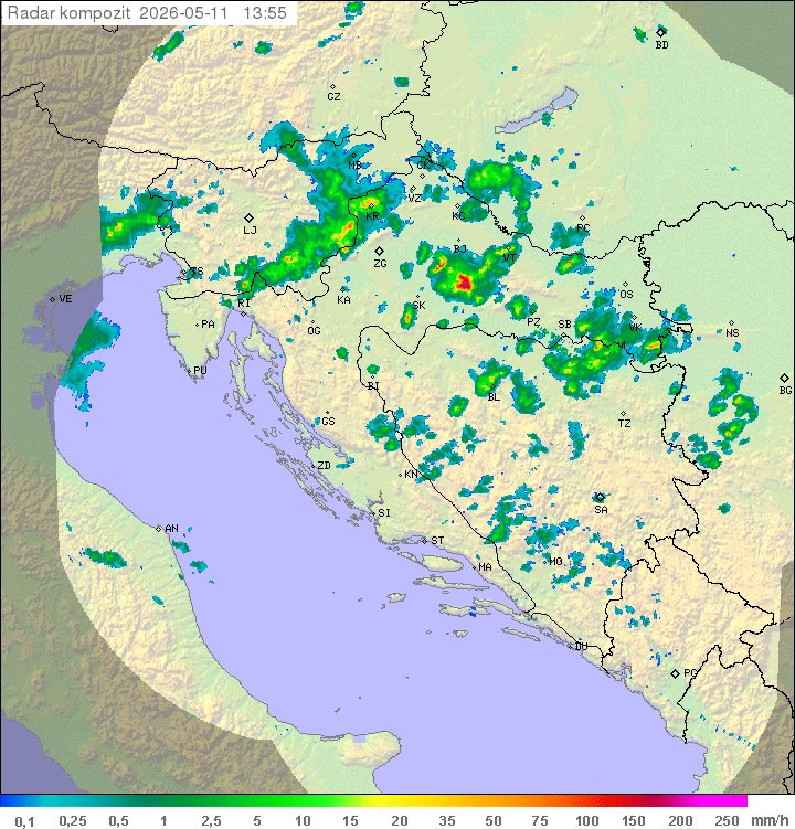 Izdano žuto upozorenje za Zagreb, Karlovac i Rijeku, a pogledajte gdje će biti jo&scaron; opasnije