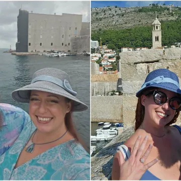 Iz Amerike se doselila u Slano: 'Partner me zaprosio na dubrovačkim zidinama'