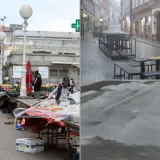 Pogledajte prizore nevremena u Zagrebu: Vjetar razbacao Splavnicu, led plutao po cesti
