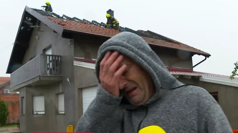 U tek sagrađenu kuću udario grom! Željko u suzama: 'Valjda sam Bogu kriv'