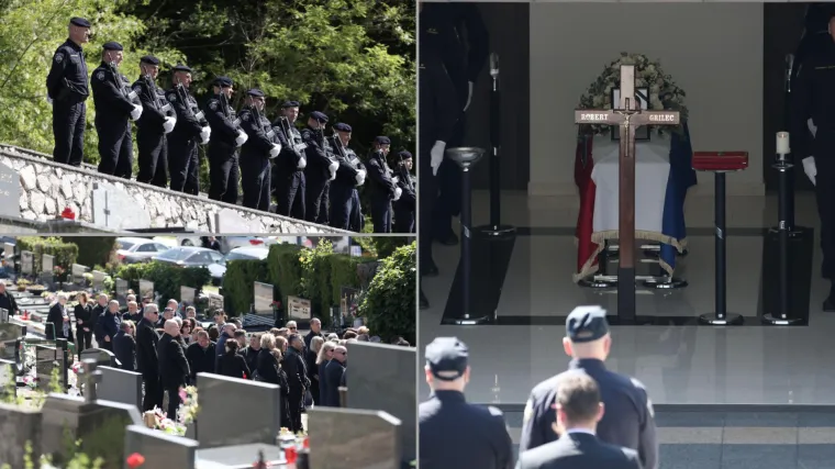 Posljednji ispraćaj Roberta Grileca: Brojne kolege odale počast ubijenom &scaron;efu krim policije