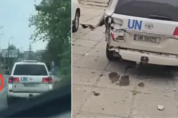 Rusi dronom napali vozila UN-ove humanitarne misije: Snimka zabilježila trenutak udara