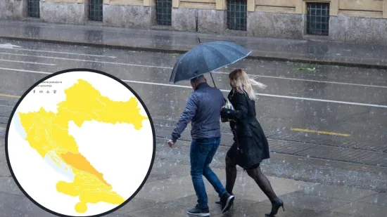 DHMZ upalio alarme za cijelu zemlju, evo gdje bi moglo biti najgore: 'Bit će obilnih pljuskova i grmljavina'