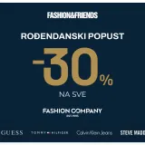 Fashion Company slavi rođendan uz 30% popusta na sve u Fashion&amp;Friends i online