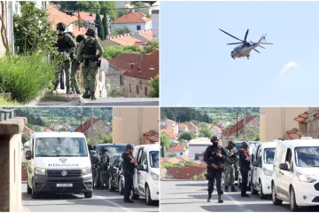 Duge cijevi, helikopter, psi i dronovi... U Drni&scaron;u traje bjesomučna potraga za ubojicom mladića