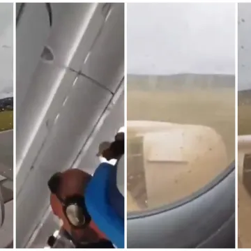 &Scaron;iri se video iz aviona Croatie Airlines koji je izletio s piste: Čuje se vri&scaron;tanje i 'moj Bože!'