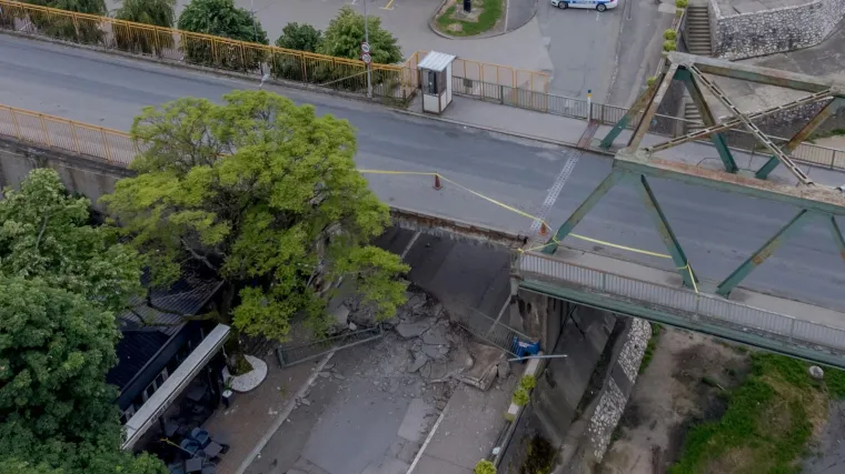 Uru&scaron;io se dio graničnog mosta kod Stare Gradi&scaron;ke! Konstrukcija pala tijekom noći
