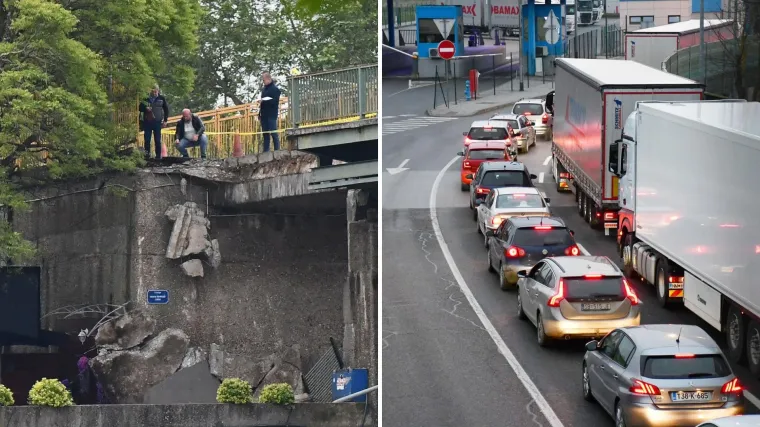 Kolaps na granici s BiH zbog uru&scaron;avanja mosta: Kamioni čekaju i vi&scaron;e od 16 sati!