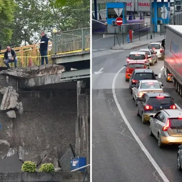 Kolaps na granici s BiH zbog uru&scaron;avanja mosta: Kamioni čekaju i vi&scaron;e od 16 sati!