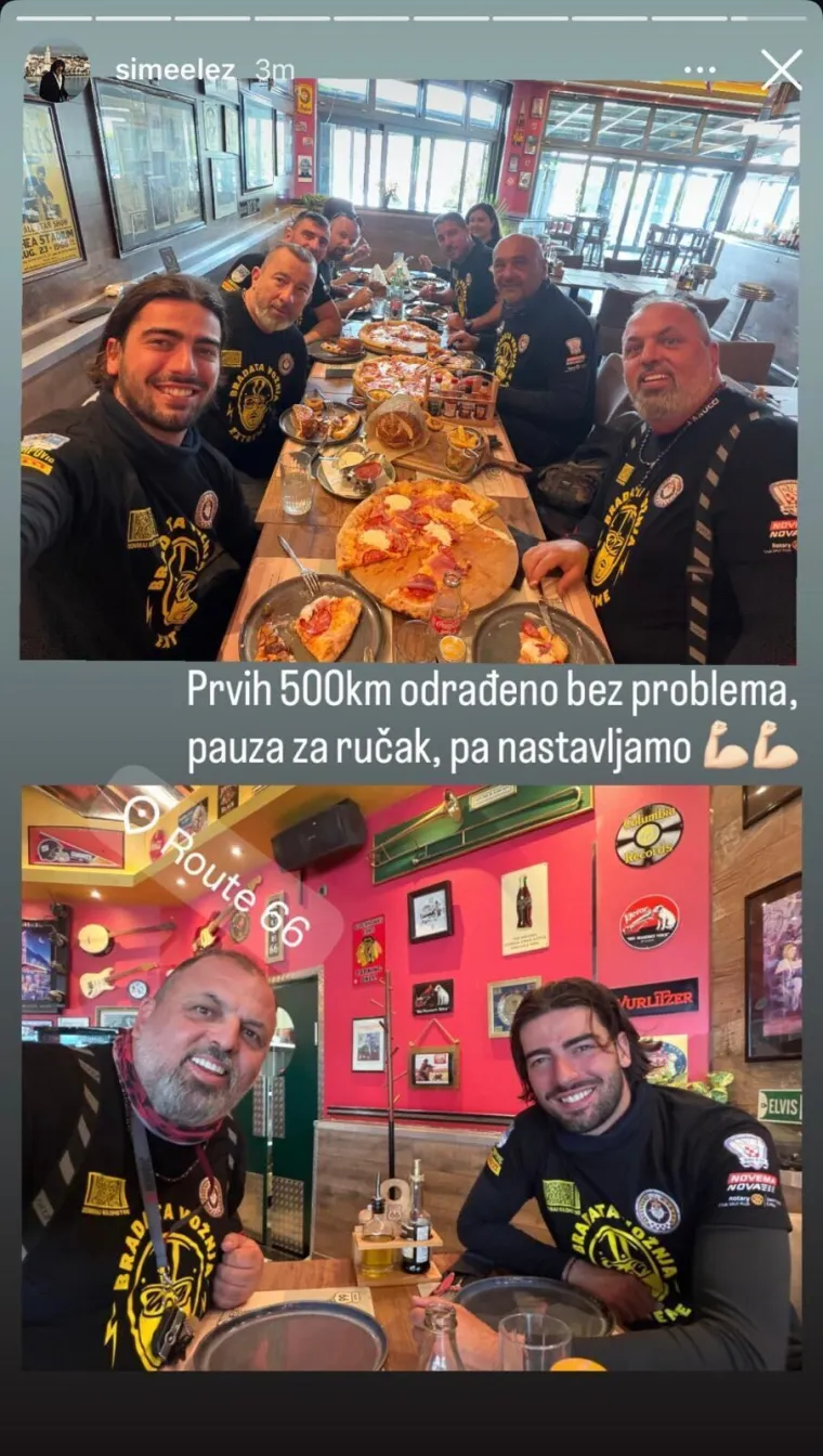 &Scaron;ime Elez se javio s nove motociklističke avanture: Evo koliko kilometara je pro&scaron;ao u danu