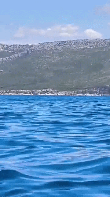 Kakva snimka! Kod Korčule uni&scaron;tena bomba iz Drugog svjetskog rata, objavljen video