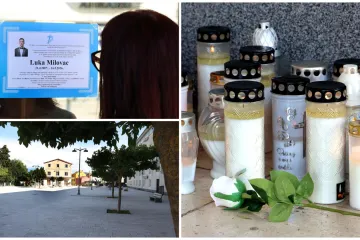 Pusto&scaron; u srcima i na ulicama Drni&scaron;a: Gore lampioni za Luku, zastave na pola koplja...