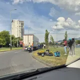 Kamion pokupio dostavljača na motociklu na Branimirovoj!