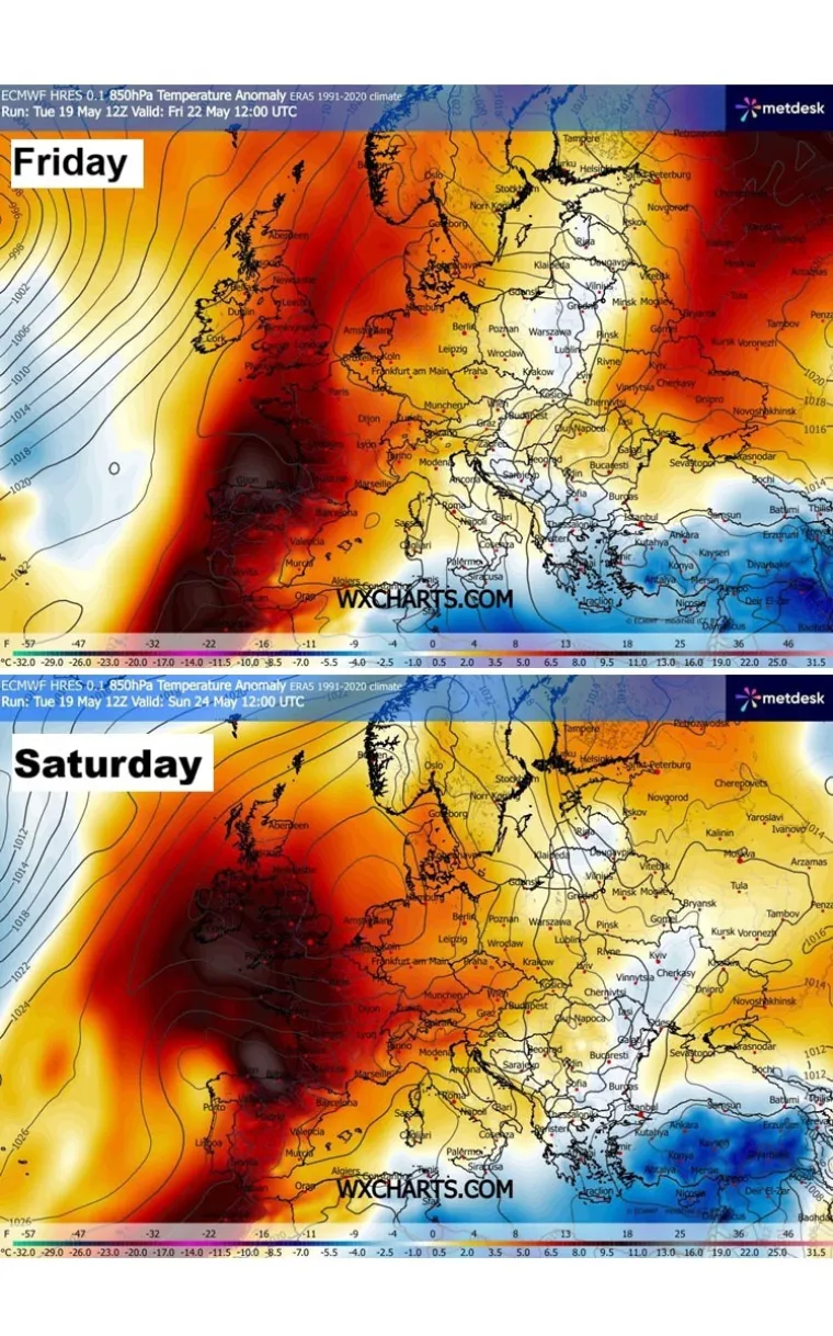 Krajem svibnja stiže toplinski val u Europu, očekuju se rekordne temperature