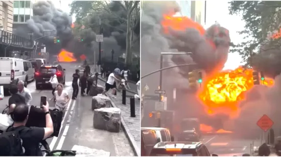 Pakao u srcu New Yorka: Ljudi bježe od vatrene kugle koja guta sve pred sobom