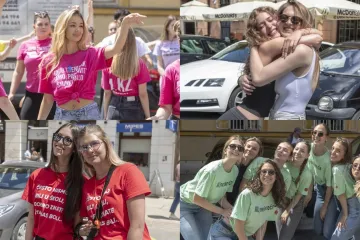 Kakva euforija na ulicama Osijeka: Pogledajte natpise na majicama ovih prekrasnih maturantica