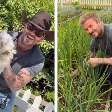 David Beckham obožava selo: Pogledajte kako vadi luk iz vrta, baca fore i mazi koko&scaron;i
