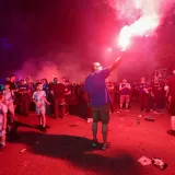 Slavlje se preselilo ispred stadiona, pogledajte &scaron;to su dinamovci radili