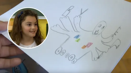 Mala inovatorica Glorija (7) osmislila robota frizera, njezina mama: 'Bilo je iznenađenje'