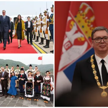 Vučića u Kini dočekali na crvenom tepihu: Njegova žena Tamara zapela za oko fotografu