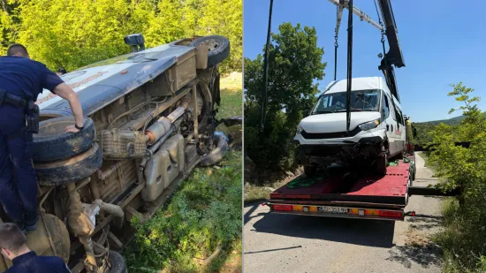Ovo je autobus u kojem su bila djeca: Donosimo snimke s mjesta nesreće kod Obrovca