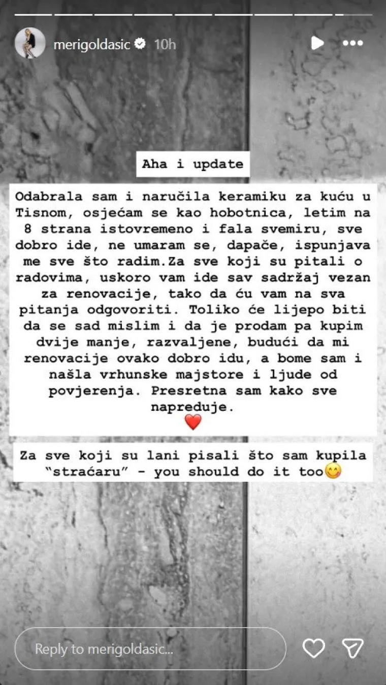 Meri otkrila &scaron;to se događa s kućom na moru koju je ljetos kupila: 'Razmi&scaron;ljam da je prodam'
