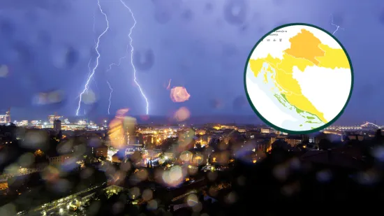 Stiže grmljavinsko nevrijeme, moguća je i tuča: Upaljen narančasti alarm za zagrebačku regiju