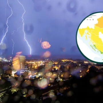 Stiže grmljavinsko nevrijeme, moguća je i tuča: Upaljen narančasti alarm za zagrebačku regiju