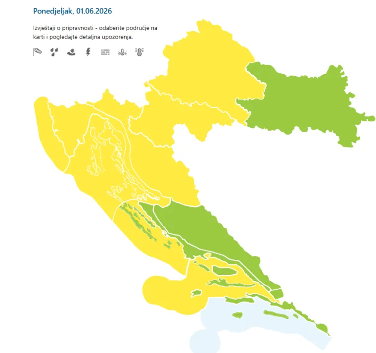 Susjedima stižu tri fronte: Alarmi upaljeni i u Hrvatskoj, evo gdje je moguće nevrijeme