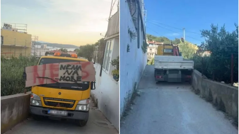 Njemu je prekipjelo! Kamionom blokirao put na Hvaru pa poručio 'nema na more'